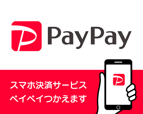 PayPayが使えるようになりました。